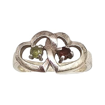 Lenox Rhinestone Sterling Silver Cocktail Ring Size 7.75 4.6 G