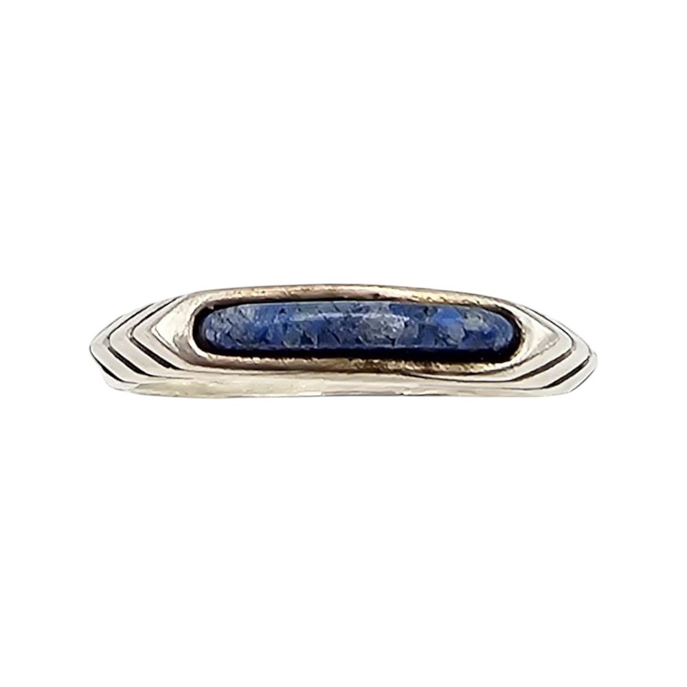 Lot 350: Carolyn Pollack Relios Southwestern Sodalite Sterling Silver Ring Size 6 2.7 G