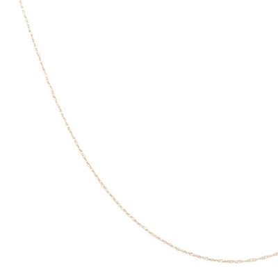 10K Gold Twist Chain Necklace 0.4 G