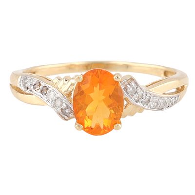 STS Zircon Diamond 14K Gold Cocktail Ring Size 8.25 2.7 G Approximately 1 TCW