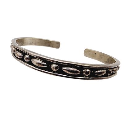 Taxco TN-38 Vintage Sterling Bead Cuff Bracelet 22.4g