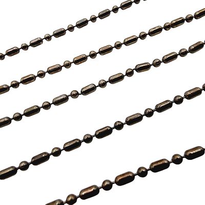 Vintage Signed Sterling Mexico Barrel Chain Necklace 4.5g