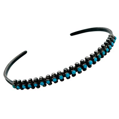 Zuni Sterling Turquoise Cuff Bracelet 6.2 G. Zuni Sterling turquoise cuff bracelet 6.2 g