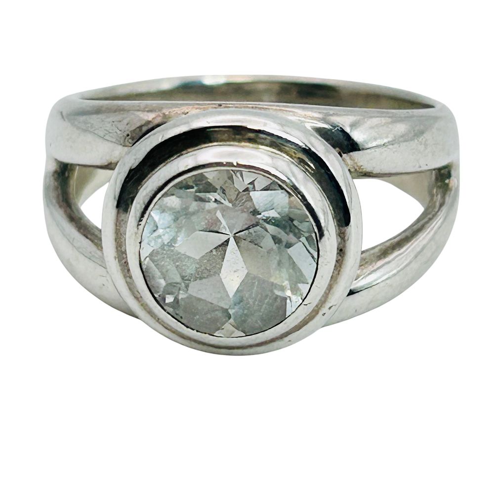 Lot 214: Joseph Esposito Espo Topaz Sterling Ring Size 7, 6.3 G