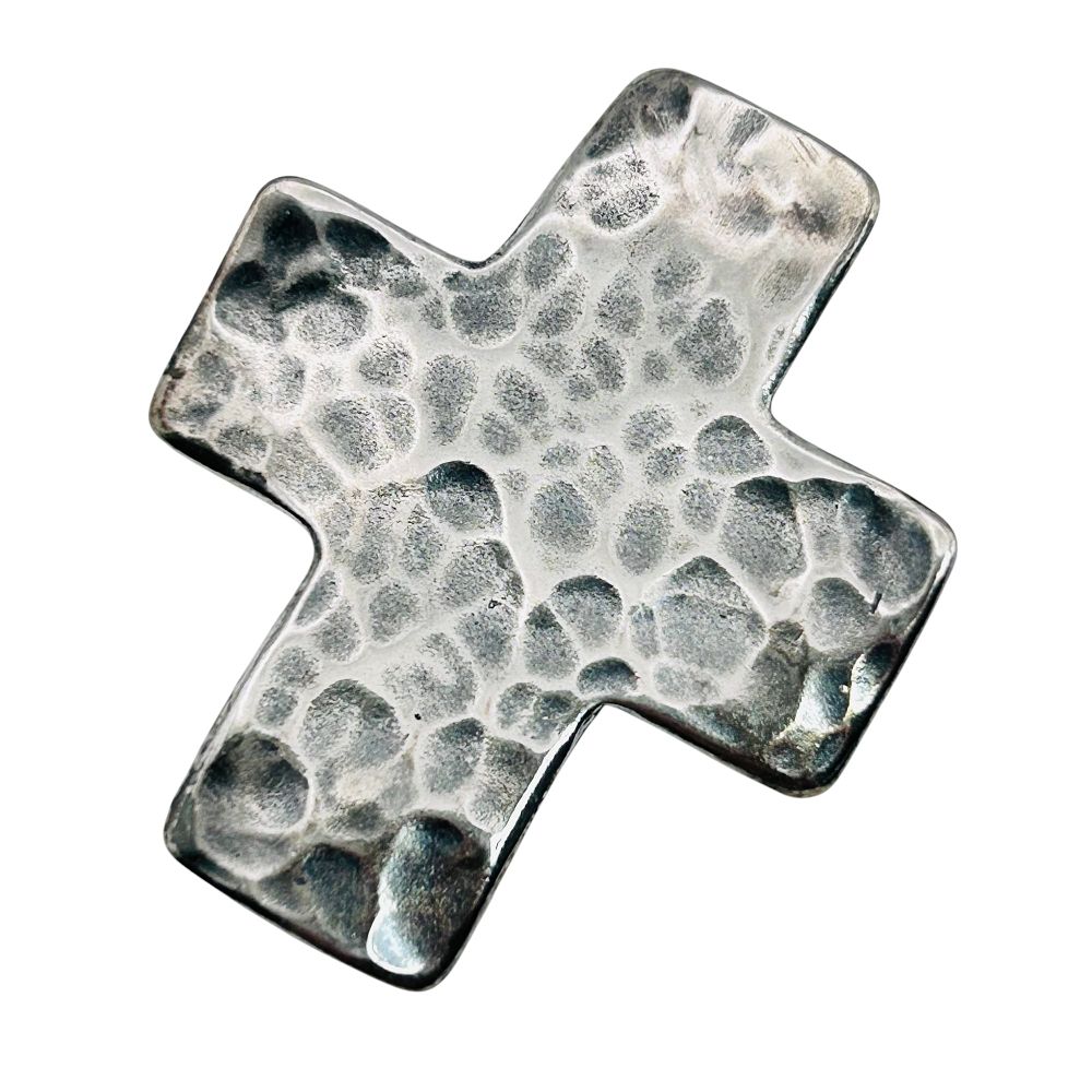 Lot 245: SILPADA Sterling Hammered Cross Pendant 4.4 G