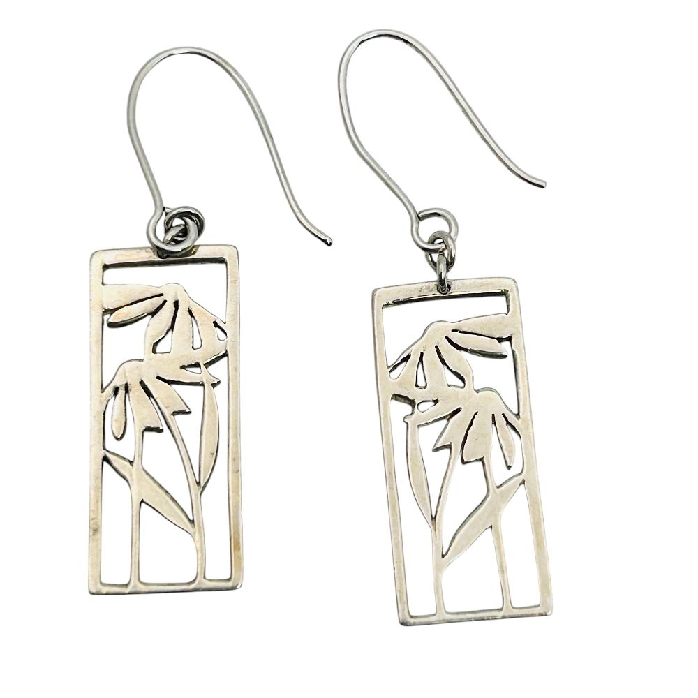 Lot 416: TASHI Sterling Cut Out Dangle Earrings 3.15 G