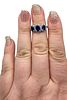 FAS Gemstone Sterling Silver Cocktail Ring Size 5.75 3.8 GImage - 2