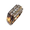 D'Joy Topaz Gold Over Sterling Silver Cocktail Ring Size 11.5 7.4 GImage - 1