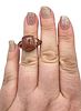 BBJ Quartz Rose Gold Over Sterling Silver Cocktail Ring Size 5.75 6.6 GImage - 2