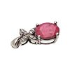 Stauer Ruby Diamond Sterling Silver Pendant 2.3 GImage - 1