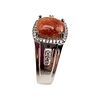 D'Joy Sunstone White Zircon Sterling Silver Cocktail Ring Size 10.25 7.2 GImage - 1