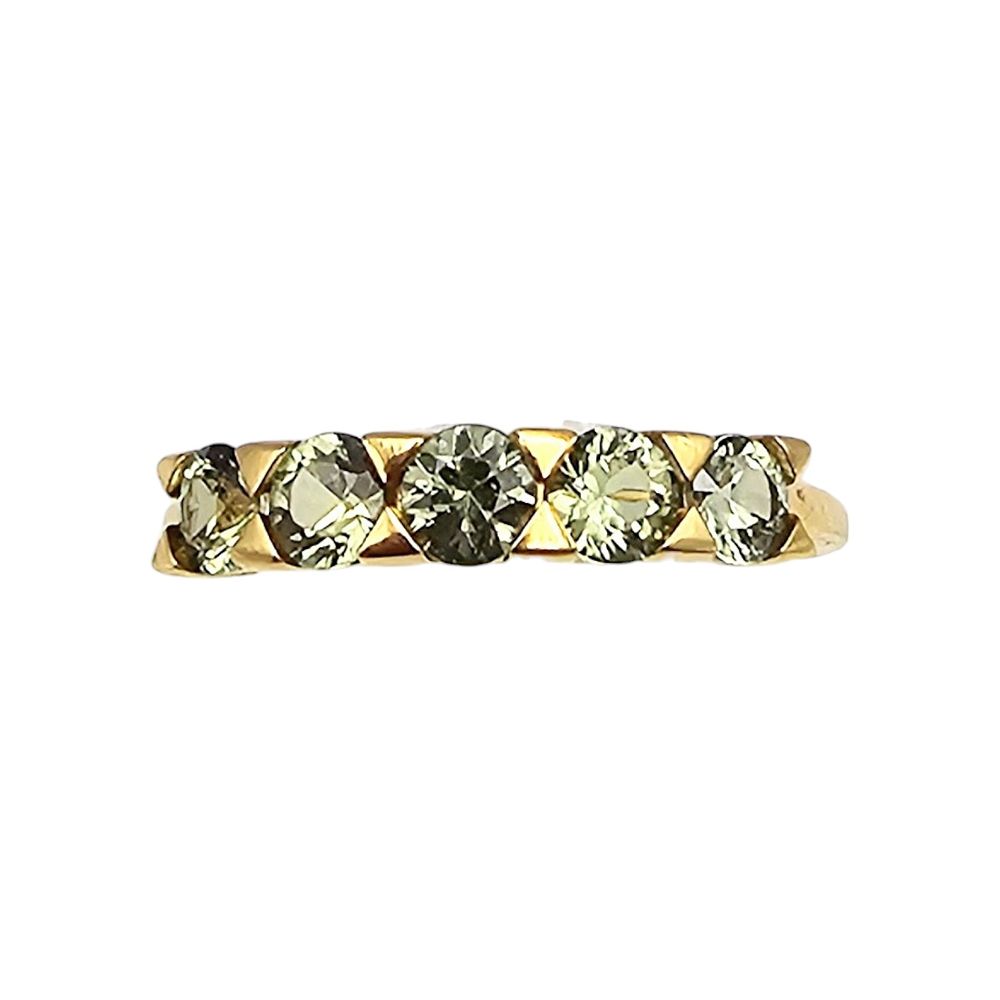 D'Joy Topaz Gold Over Sterling Silver Cocktail Ring Size 9.5 2.8 G