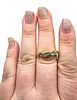 D'Joy Topaz Gold Over Sterling Silver Cocktail Ring Size 9.5 2.8 GImage - 2