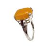 Quartz Garnet Sterling Silver Ring Size 9.5 8.2 GImage - 1