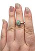 D'Joy Turquoise Sterling Silver Ring Size 8.5 2.9 GImage - 2