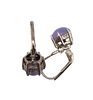 Purple Jade Sterling Silver Dangle Earrings 2.9 GImage - 1
