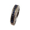 Rhinestone Sterling Silver Cocktail Ring Size 8.5 4.9 GImage - 1