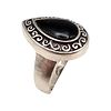 Barse Southwestern Onyx Sterling Silver Ring Size 6.75 10.2 GImage - 1