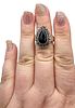 Barse Southwestern Onyx Sterling Silver Ring Size 6.75 10.2 GImage - 2