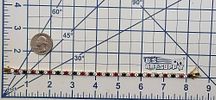 N Red White Blue Cubic Zirconia Gold Over Sterling Silver Tennis Bracelet 10.6 GImage - 3