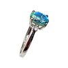 D'Joy Tourmaline Sterling Silver Cocktail Ring Size 6.75 2.1 GImage - 1