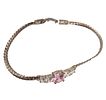 JC Rhinestone Sterling Silver Tennis Bracelet 7.6 GImage - 1