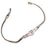 JC Rhinestone Sterling Silver Tennis Bracelet 7.6 GImage - 2