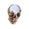 Ross Simons Banded Agate Sterling Silver Two-Tone Ring Size 5.5 7.2 GImage - 1