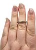 D'Joy Diamond Sterling Silver Cocktail Ring Size 9.5 2.6 GImage - 2