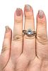 D'Joy Aquamarine Sterling Silver Cocktail Ring Size 9.25 4.1 GImage - 2