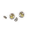 S Rhinestone Sterling Silver Earrings 2.2 GImage - 2