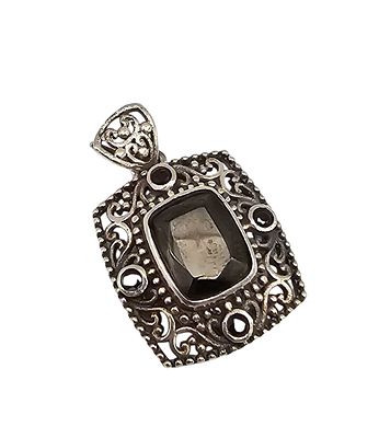 Black Stone Sterling Silver Pendant 4.3 G