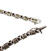 Diamond Peridot Sterling Silver Tennis Bracelet 14.3 GImage - 2