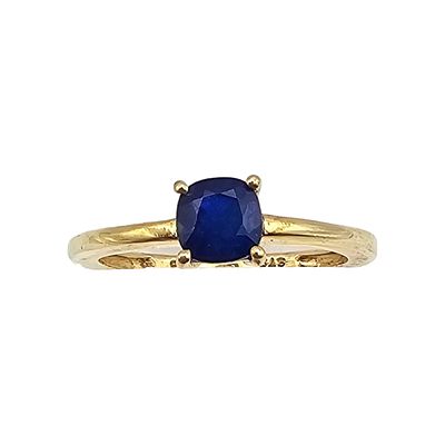 STS Topaz Gold Over Sterling Silver Cocktail Ring Size 6 1.7 G