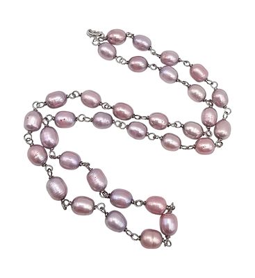CW Pearl Sterling Silver Necklace 17.6 G. CW Pearl Sterling silver necklace 17.6 G