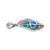 Opal Sterling Silver Conch Shell Pendant 3.6 G. Opal Sterling Silver conch shell Pendant 3.6 GImage - 1