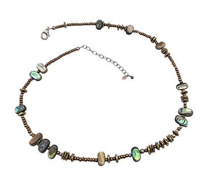 Silpada Abalone Bead Sterling Silver Necklace 23.6 G. Silpada Abalone bead Sterling Silver