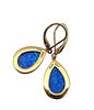 BBJ Opal Gold Over Sterling Silver Dangle Earrings 4 G. BBJ Opal Gold Over Sterling Silver Drop Image - 2