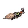 Opal Carnelian Peridot Sterling Silver Pendant 5.5 GImage - 1