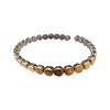 HJ Sterling Silver Dot Design Cuff Bracelet 21.8 GImage - 1