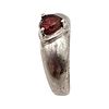JC Garnet Sterling Silver Cocktail Ring Size 7.5 4.7 G. JC garnet Sterling Silver Cocktail Ring Image - 1