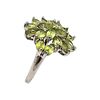 Stauer Peridot Sterling Silver Cocktail Ring Size 7.5 4.4 GImage - 1
