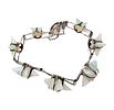 Moonstone? Sterling Silver Star Bracelet 15.3 GImage - 2