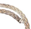 Italy Sterling Silver Braided Chain Necklace 21.8 GImage - 1