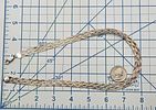 Italy Sterling Silver Braided Chain Necklace 21.8 GImage - 2