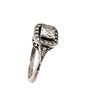 Rhinestone Sterling Silver Cocktail Ring Size 5.75 2.9 GImage - 1