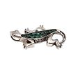 AJ Emerald Sterling Silver Lizard Pendant 3.2 GImage - 1