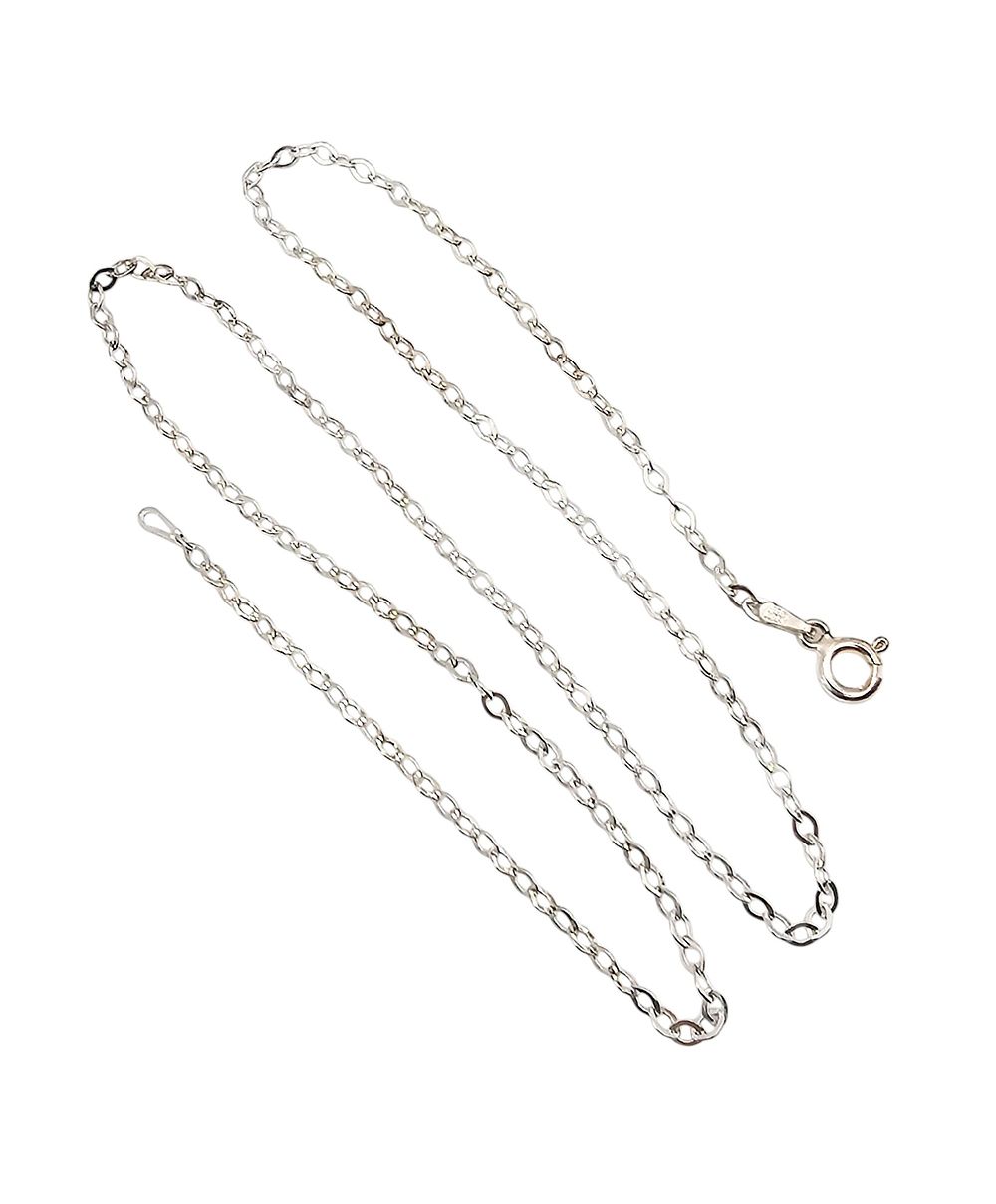 Sterling Silver Cable Chain Necklace 2.4 G. Sterling Silver Cable Chain Necklace 2.4 g