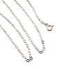 Sterling Silver Cable Chain Necklace 2.4 G. Sterling Silver Cable Chain Necklace 2.4 gImage - 1