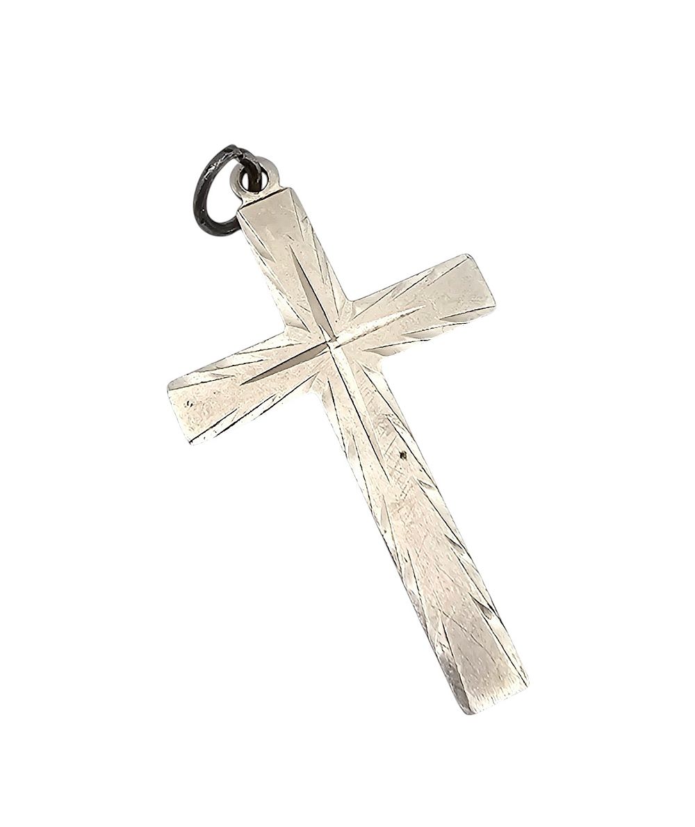 TK Sterling Silver Cross Pendant 3.1 G